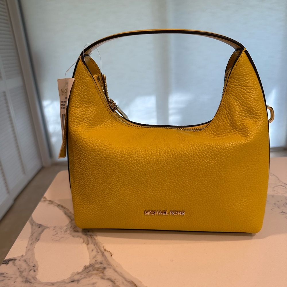 Michael Kors Ember Small Messenger Top Handle Handbag Crossbody Leather NWT - Picture 8 of 12